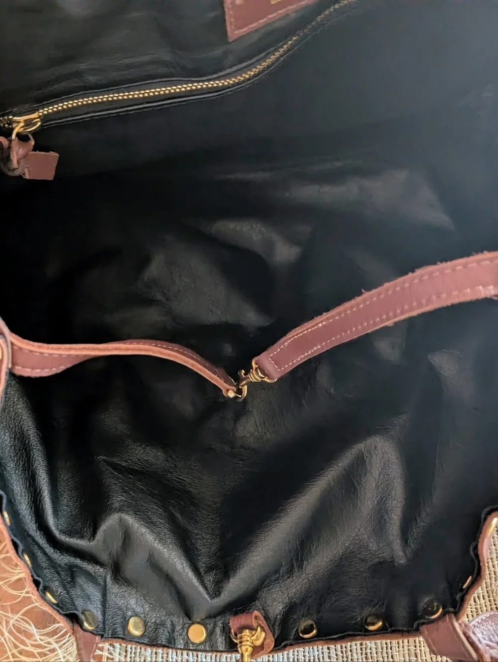 LAGGO • REMY BRITISH LEATHER STUDDED TASSEL TOTE